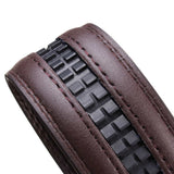 Second,Floor,Cowhide,Leather,Automatic,Buckle,Black,Brown,Waist,Strap,Waistband