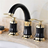 Bathroom,Faucet,Lever,Handles,Widespread,Bathroom,Basin,Water,Mixer,Drain