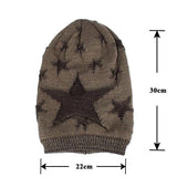 Unisex,Pattern,Knitted,Beanie,Elastic,Skullies