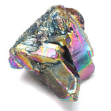 Rainbow,Titanium,Coated,Drusy,Quartz,Crystals,Geode,Gemstone,Mineral,Rocks,Decorations