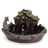 Ceramic,Backflow,Incense,Burner,Holder,Mountain,Stream,Fragrant,Censer,Furnace,Decor