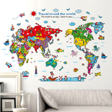 Cartoon,Animals,World,Stickers,Decorations,Safari,Mural