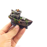 Aquarium,Ornament,Wreck,Sailing,Destroyer,Decorations