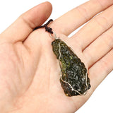 Melting,Moldavite,Quartz,Pendant,Crystals,Gemstone,Necklace,Specimen,Healing