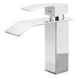 Waterfall,Spout,Chrome,Bathroom,Basin,Single,Handle,Faucet,Mixer