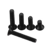 600Pcs,Black,Carbon,Steel,Grade,Hexagon,Button,Screw,Assortment