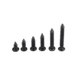 Suleve,M3CP1,500Pcs,Phillips,Screw,Black,Carbon,Steel,Tapping,Woodworking,Screws,Assortment