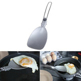 Alocs,Portable,Folding,Turner,Picnic,Spoon,Ladle,Stainless,Steel,Aluminum,Tableware