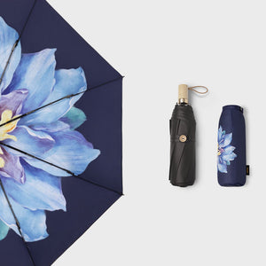 Beneunder,Folding,Sun&rain,Umbrella,Vinyl,Protection,Double,Layer,Flower,Printing,Umbrella