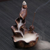 Waterfall,Backflow,Ceramic,Incense,Burner,Holder,Censer,Buddhist