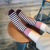 Winter,Women,Socks,Mouth,Striped,Socks,Casual,Thick,Socks