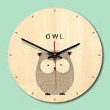 Wooden,Clock,Livingroom,Animal,Printing,Painting,Clock,Creative,Clock,Decor