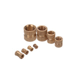 Suleve,MXBN4,210pcs,M2~M10,Metric,Threaded,Brass,Knurl,Round,Insert,Embedment,Assortment