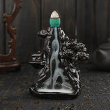 Ceramic,Backflow,Incense,Burner,Holder,Mountain,Fragrance,Fragrant,Censer,Decor