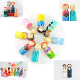 40Pcs,Female,Wooden,People,Dolls,Figures,Wedding,Decor