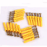 Yellow,Croaker,Plastic,Expansion,Bolts,Expansion,Screw,Window,Frames,Cabinet,Fixing