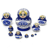 10Pcs,Russian,Dolls,Wooden,Painted,Nesting,Babushka,Matryoshka,Present