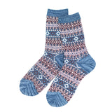 Women,Breathable,Cotton,Ethnic,Jacquard,Middle,Socks