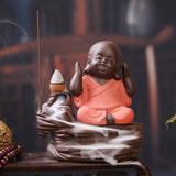 Buddha,Backflow,Incense,Burner,Holder,Buddhist,Zazen,Fragrant,Backflow,Censer,Decor