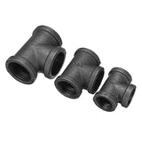 Equal,Malleable,Black,Pipes,Fittings,Female,Connector"