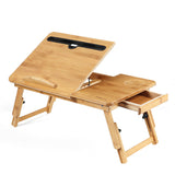 Wooden,Laptop,Portable,Folding,Notebook,Stand,Study,Table,Drawer,Holder