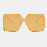 Unisex,Oversizes,Metal,Frame,Square,Shape,Fashion,Trend,Sunglasses