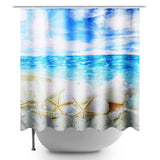 180x180cm,Bathroom,Waterproof,Shower,Curtain,Beach,shell