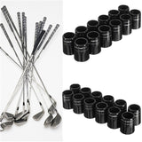 12Pcs,Black,Plastic,Ferrules,Rings,Adapters,Shafts