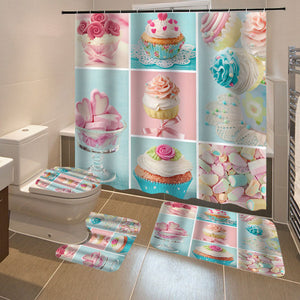 Printing,Waterproof,Bathroom,Shower,Curtain,Pedestal,Toilet,Cover,Bathroom,Decoration