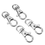 10Pcs,Silver,Alloy,Swivel,Lobster,Clasp,Round