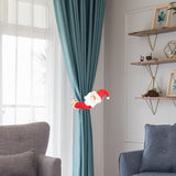 Loskii,Christmas,Decorations,Small,Creative,Curtain,Buckle,Cartoon,Snowman,Curtain,Decorations