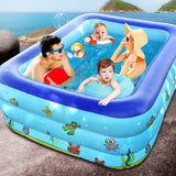 Intime,110CM,130CM,150CM,180CM,210CM,Inflatable,Swimming,Thicken,Square,Adult,Water,Outdoor,Bathub,Family