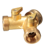 Standard,Brass,Garden,Irrigation,Splitter,Faucet,Manifold,Shape,Adapter,Connector"