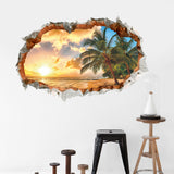 Miico,Creative,Sunshine,Beach,Broken,Removable,Decorative,Decor,Sticker