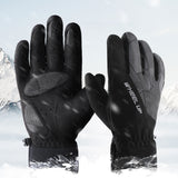 WHEEL,Gloves,Finger,Women,Velvet,Breathable,Winter,Gloves,Waterproof,Reflective,Outdoor,Cycling