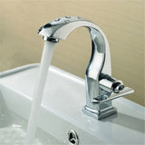 Chrome,Finish,Single,Lever,Bathroom,Basin,Faucet,Spout,Water