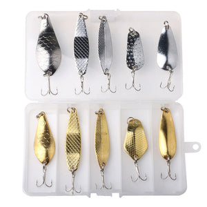 ZANLURE,Metal,Sequins,Fishing,Spoon,Treble,Hooks,Fishing,Tackle