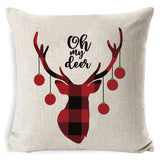 Christmas,Cushion,Cover,Pillowcase,Cushions,Pillow,Cases,Cotton,Linen,Pillow,Covers,Decor