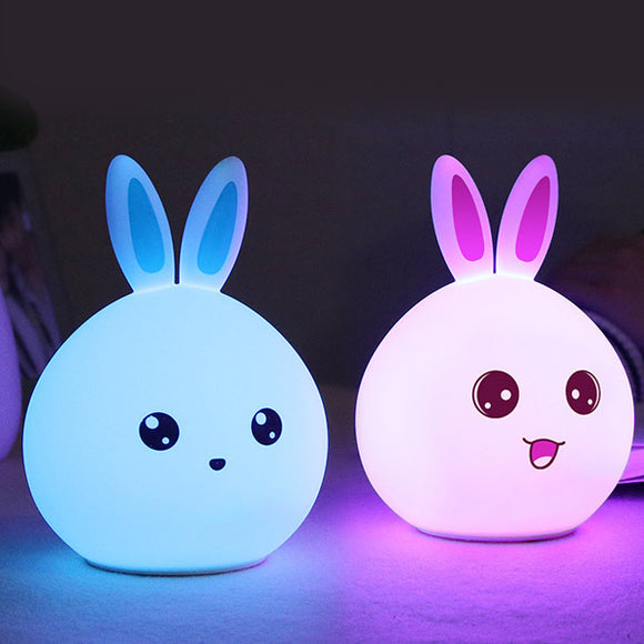 DecBest,Rabbit,Night,Light,Touch,Color,Change,Charging,Decor