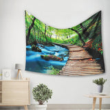 Forest,Tapestry,Hanging,Throw,Bedspread,Beach,Towel,Cloth,Decor