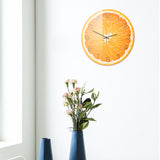 Loskii,CC093,Creative,Orange,Clock,Clock,Quartz,Clock,Office,Decorations