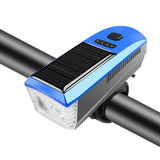 Solar,Powered,Rechargeable,Light,Multifunction,Modes,Waterproof,350LM,120dB,Super,Bright,Headlight,Front,Lights,Accessories