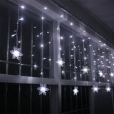 Curtain,Snowflake,String,Lights,Fairy,Lights,Modes,Christmas,Lights