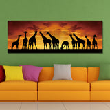 10672,Single,Spray,Paintings,Giraffe,Sunrise,Landscape,Decoration,Paintings