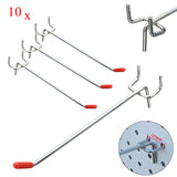 10Pcs,Stainless,Steel,Display,Hooks,Slatwall,Panel,150MM