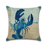 Ocean,Octopus,House,Printed,Cotton,Linen,Cushion,Cover,Square,Decor,Pillow