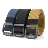 TUSHI,Military,Tactical,Belts,Security,Elastic,Weave,Stretch,Thick,Nylon,Waist