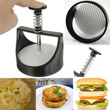 Plastic,Burger,Press,Slider,Patty,Stainless,Steel,Press,Maker,Cooking,Tools