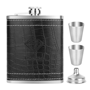 Stainless,Steel,Flask,Liquor,Bottle,Portable,Hunting,Fishing,Travel,Water,Bottle,Funnel