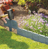 20Pcs,Garden,Fence,Edging,Cobbled,Stone,Effect,Plastic,Edging,Plant,Border,Decorations